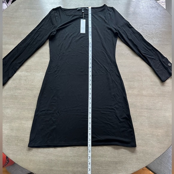 White House black market 3/4 sleeve Black tshirt Dress - Picture 8 of 8